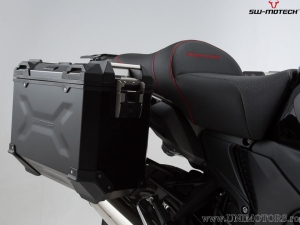 Set cutii laterale (sidecase) TRAX ADV M aluminiu culoare neagra si suporti EVO - 74.0L - Honda Crosstourer ('11-) - SW-Motech