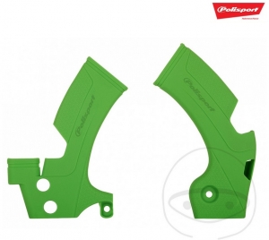 Set de protección de chasis verde Polisport - Kawasaki KX 450 F ('09-'18) - JM