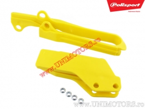 Set di Guida Catena (Giallo) - Suzuki RM-Z 250 ('10-'11) / RM-Z 450 ('07-'16) - Polisport