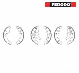 Set di pastiglie freno anteriore-posteriore - Piaggio Ape TM P602-P603 / Ape Car / Ape TM Diesel 220-420cc - Ferodo