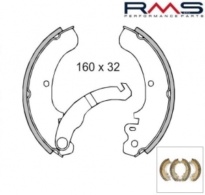 Set di pattini freno - Piaggio Ape 50 ('69-'80) / Ape 50 FL ('89-) / Ape 50 FL2 ('89-) / Ape 50 FL3 ('96-) 2T AC 50cc - RMS