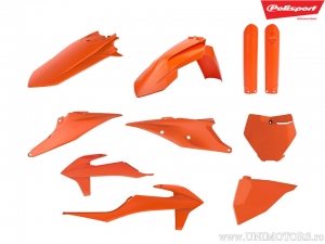 Set di plastica arancione - KTM SX 125 / SX-F 450 ie / SX-F 450 ie Cairoli / SX-F 450 ie Herlings Replica - Polisport