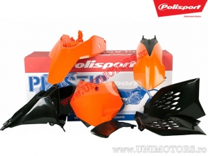 Set di plastica (arancione - nero) - KTM SX 65 ('09-'11) - Polisport