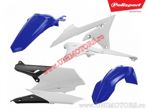 Set di Plastica (Bianco-Blu) - Yamaha WR 250 F ('15-'19) / WR 450 F ('17-'18) - Polisport