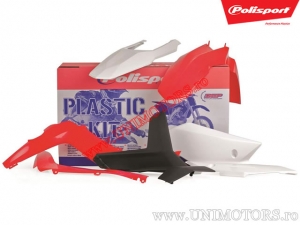 Set di plastica (bianco / rosso / nero) - Gas Gas EC 125 ('13) / EC 250 / EC250 Racing / EC 300 / EC300 Racing ('12-'14) - Polis