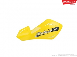 Set di plastica di ricambio per protezioni mani Free Flow Lite - Polisport in colore giallo