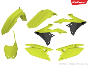 Set di Plastica Giallo Fluorescente/Nero - Suzuki RM-Z 250 ('19-'22) / RM-Z 450 ('18-'22) - Polisport