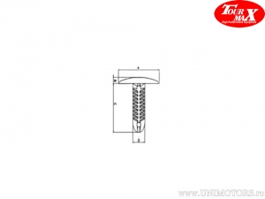 Set di plastica Nit 10 pezzi - Kawasaki KLE 650 E Versys / KLE 650 F Versys ABS / KLE 650 F Versys Edizione Speciale ABS - TourM