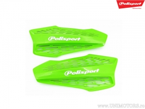 Set di Plastica Verde di Ricambio per Protezioni Mani MX Force - Polisport