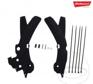 Set di protezione telaio nero Polisport - Sherco SE 125 R 2T Racing ('18-'19) / Sherco SE 250 R 2T Factory ('18-'19) - JM