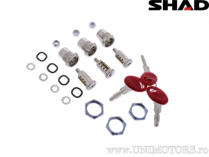 Set di serrature per valigia laterale rossa SH 23 / SH35 / SH 36 - Shad