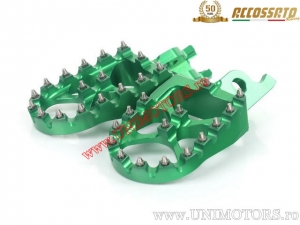 Set di valvole di scarico enduro/cross verdi - Kawasaki KX 250 F 4T ('06-'16) / KX 450 F ('07-'16) - Accossato