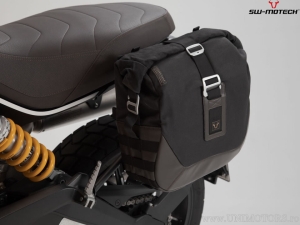 Set geanta laterala stanga Legend Gear LC2 (13.5L) Black Edition si suport SLC - Ducati Scrambler models - SW-Motech