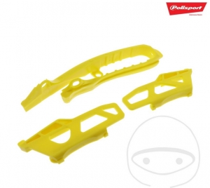 Set gele kettinggeleiders Polisport - Suzuki RM-Z 250 ('19) / Suzuki RM-Z 450 ('18-'19) - JM