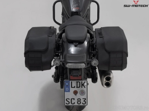 Set genti laterale Legend Gear LH1 (2x19.5L) si suporti SLH / 39.0L / negru - Honda CMX1100 Rebel ('20-) - SW-Motech