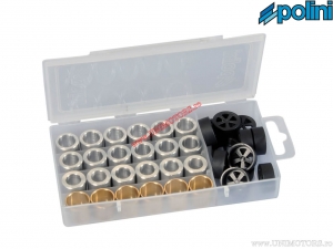 Set gewichten voor variator (19x15,5mm / 5,5-6-6,5-7g) - Polini