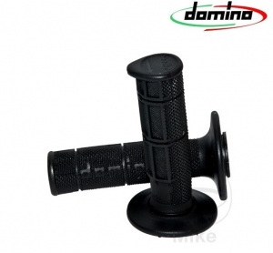 Set manopole manubrio nero Domino D: 22 mm L: 118 mm chiuse - JM