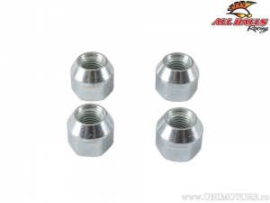 Set of front wheel nuts (4 pieces) - Arctic Cat 400DVX / Kawasaki KFX400 / Suzuki LT-A500X / Yamaha YFM550 Grizzly - All Balls