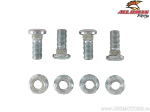 Set of rear wheel bolts / nuts - Honda TRX125 Fourtrax ('85-'88) / TRX250 Fourtrax ('85) / TRX90 ('93-'22) - All Balls