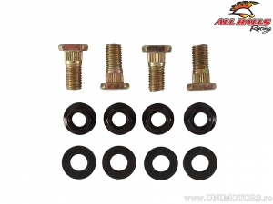 Set of rear wheel bolts / nuts - Suzuki LT-160 ('03-'04) / LT-160E ('89-'92) / LT-F160 ('91-'01) - All Balls