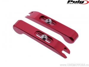 Set of red brake/clutch lever length adjustment levers - Kawasaki KLE 500 A ('91-'98) - Puig