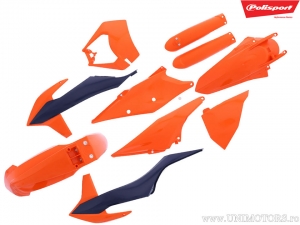 Set oranje en blauwe plastic onderdelen - KTM EXC 150 TPI / EXC-F 350 ie 4T / EXC-F 450 ie / EXC-F 500 ie Sixdays ('20-'22) - Po