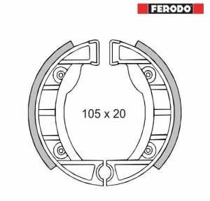 Set pattini freno anteriore - Beta / Fantic / Garelli Junior / Piaggio Bravo / Ciao / Si / Superbravo / Vespino 2T 50cc - Ferodo