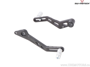 Set pedala schimbator si pedala frana din aluminiu culoare neagra - Honda CB650R ('18-) - SW-Motech