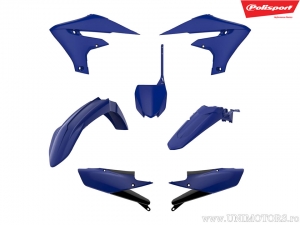 Set Plastica Blu/Nera - Yamaha YZ 250 F 4T ('19-'22) / YZ 450 F Edizione Monster Energy ('21-'22) - Polisport