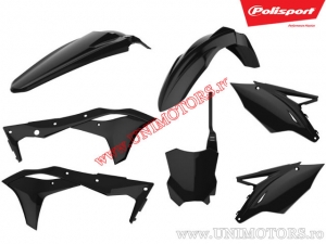 Set Plastica (Nero) - Kawasaki KX 250 F 4T ('17-'19) - Polisport