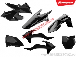 Set plastice (negre) - KTM EXC 250 TPI / EXC 300 / EXC 300 TPI / EXC-F 250 / EXC-F 350 / 450 ('17-'19) - Polisport