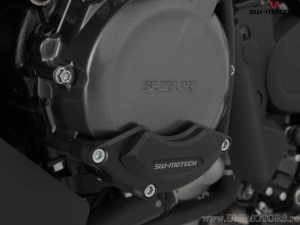 Set protectie capac ambreiaj si alternator - material: aluminiu negru - Suzuki GSX-S1000/ GSX-S1000GX/ GSX-S950 - SW-Motech