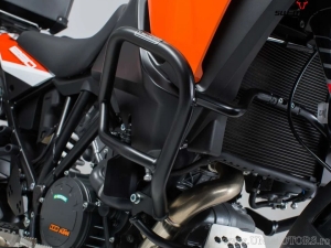 Set protectii Adventure (scut motor +2x crashbar superior + handguard +4x crashpad) - KTM 1290 SUPER ADV R ('16-'20) - SW-Motech