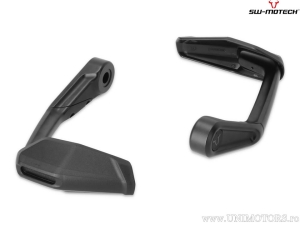 Set protectii manete cu aparatoare - material: aluminiu - culoare: negru - Triumph Street Triple 765 R / S ('19-) - SW-Motech