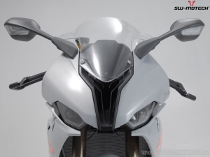 Set protectii manete - material: aluminiu - culoare: negru - BMW S 1000 RR ('19-) - SW-Motech