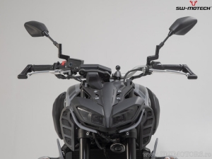 Set protectii manete - material: aluminiu - culoare: negru - Yamaha MT-07 / MT-09 / MT-10 - SW-Motech