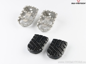 Set scarite ION - oțel inoxidabil - cauciuc / argintiu-negru - Ducati Multistrada V4 ('20-) - SW-Motech