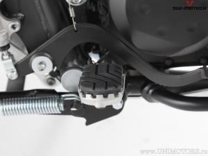 Set scarite ION - oțel inoxidabil - cauciuc / argintiu-negru - Kawasaki KLR 650 ('01-'18) - SW-Motech