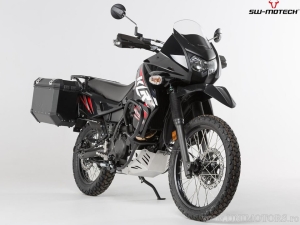 Set suporti EVO cutii laterale (sidecase) culoare neagra - Kawasaki KLR650 ('08-'18) - SW-Motech