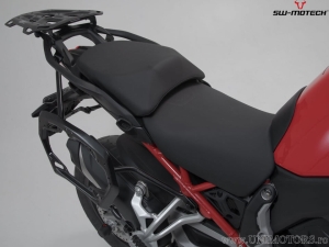 Set suporti PRO cutii laterale (sidecase) culoare neagra - Ducati Multistrada V 4 ('20-) - SW-Motech