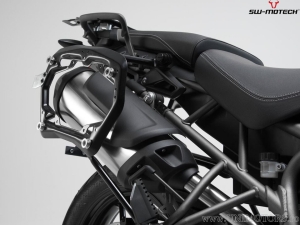 Set suporti PRO cutii laterale (sidecase) culoare neagra - Triumph Tiger 800 models ('10-) - SW-Motech