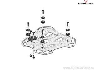 Set TRAX ADV argintiu pentru sa Rallye (topcase TRAX + suport + adaptor + blocator) - BMW R 1250 GS / Adv ('21-) - SW-Motech