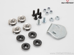 Set TRAX ADV argintiu pentru sa Rallye (topcase TRAX + suport + adaptor + blocator) - BMW R 1250 GS / Adv ('21-) - SW-Motech