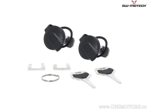 Set TRAX ADV argintiu pentru sa Rallye (topcase TRAX + suport + adaptor + blocator) - BMW R 1250 GS / Adv ('21-) - SW-Motech