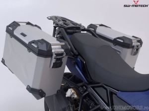 Set TRAX ADV argintiu (topcase + 2x sidecase + suporti PRO + ADV-RACK) - 150.0L - Suzuki V-Strom 800 / 800DE ('22-) - SW-Motech