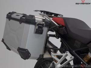 Set TRAX ADV argintiu (topcase + 2x sidecase + suporti PRO + ADV-RACK pt suporti plastic) - 150.0L - BMW F 750/850 GS- SW-Motech