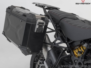 Set TRAX ADV negru (topcase + 2x sidecase + suporti PRO + ADV-RACK) - 150.0L - Ducati DesertX ('22-) / Rally ('23-) - SW-Motech