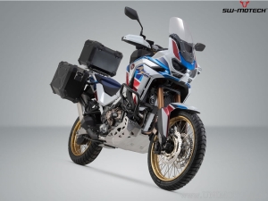 Set TRAX ADV negru (topcase + 2x sidecase + suporti PRO + ADV-RACK) - 150.0L - Honda CRF1100L / Adv Sports ('19-) - SW-Motech