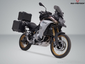 Set TRAX ADV negru (topcase + 2x sidecase + suporti PRO + ADV-RACK pt suporti inox) - 150.0L - BMW F 850 GS Adv (20-)- SW-Motech