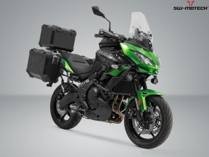 Set TRAX ADV negru (topcase + ADVENTURE-RACK + adaptor + blocator) - 38.0L - Kawasaki Versys 650 ('14-) - SW-Motech